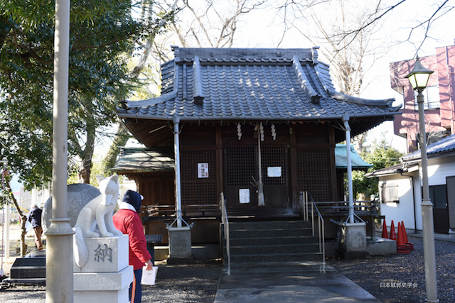 江尻城跡付近の魚町稲荷神社