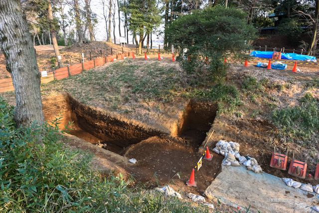 滝の城平成29年度発掘調査現場
